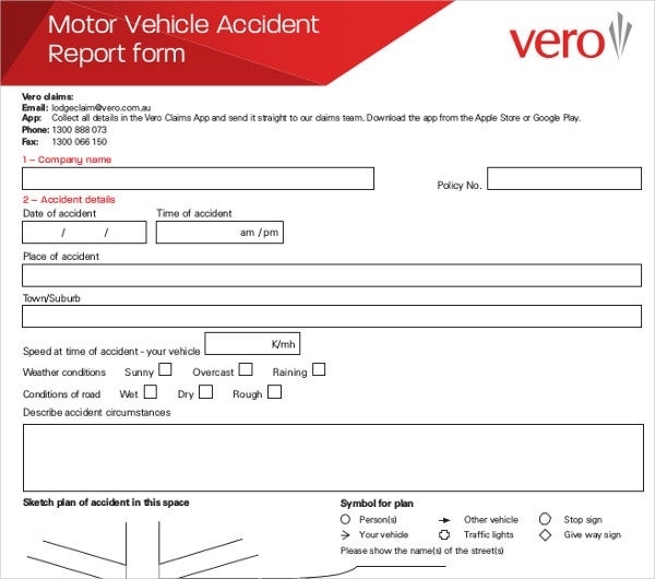 20+ Accident Report Templates – Docs, Pages, Pdf, Word | Free & Premium Regarding Motor Vehicle Accident Report Form Template