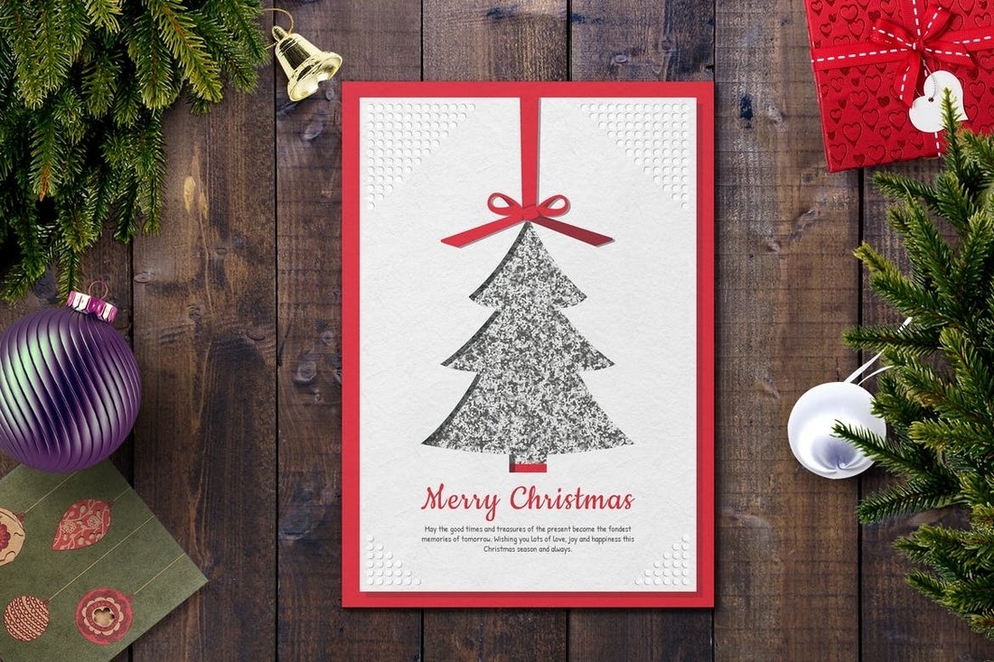 20+ Best Christmas Card Templates For Photoshop | Design Shack For Christmas Photo Card Templates Photoshop