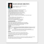 20 Free Acting Resume Templates (Word And Pdf) – Docformats For Theatrical Resume Template Word