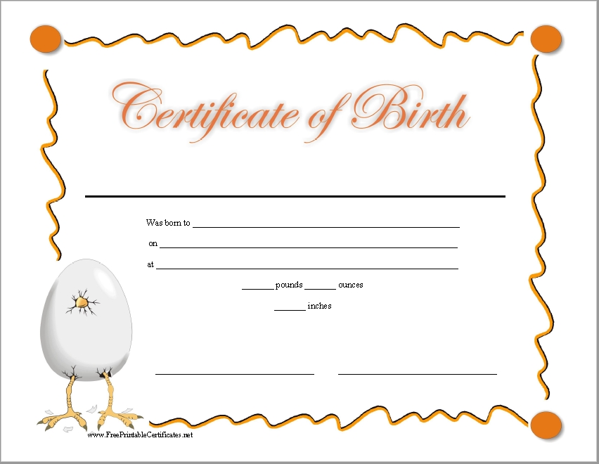 20 Free Birth Certificate Templates In Ms Word & Pdf Inside Official Birth Certificate Template