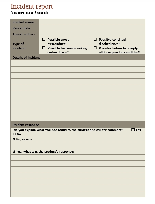 20+ Free Incident Report Templates - Ms Office Documents inside Office Incident Report Template