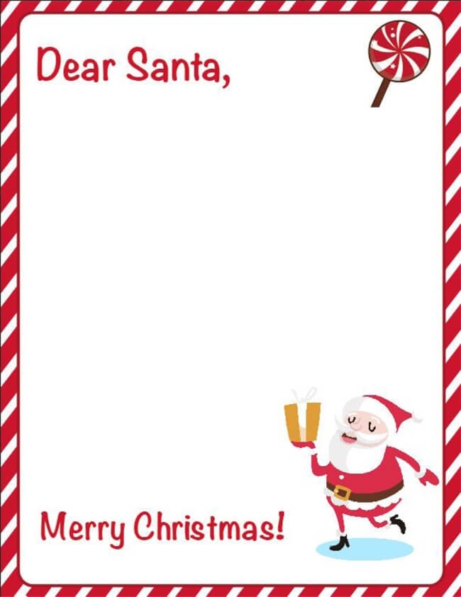 20+ Free Letter To Santa Templates For Kids To Write Wishes With Regard To Santa Letter Template Word