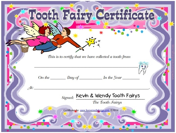 20+ Free Tooth Fairy Certificate Template [Word, Pdf] » Templatedata Within Tooth Fairy Certificate Template Free