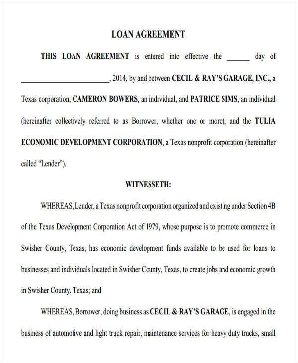 20+ Loan Agreement Form Templates – Word, Pdf, Pages | Free & Premium Pertaining To Blank Loan Agreement Template