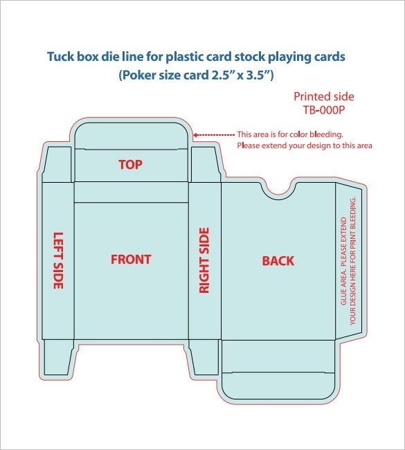 20 Playing Card Box Templates Free Sample Example Format With Regard To Planning Poker Cards Template