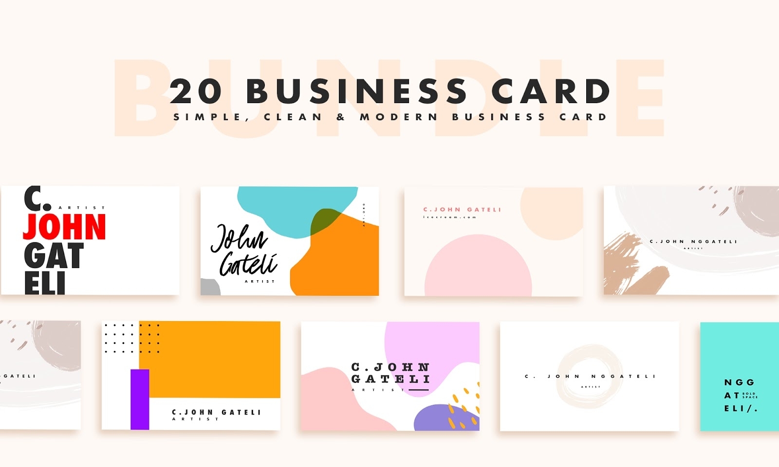 20 Simple Business Card Photoshop Template – Psd File Pertaining To Business Card Size Photoshop Template