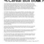 2022 Cereal Box Book Report Template – Fillable, Printable Pdf & Forms Throughout Cereal Box Book Report Template