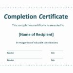 21+ Free 42+ Free Certificate Of Completion Templates – Word Excel Formats For Certificate Of Completion Template Free Printable