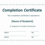 21+ Free 42+ Free Certificate Of Completion Templates - Word Excel Formats within Certificate Of Completion Template Word