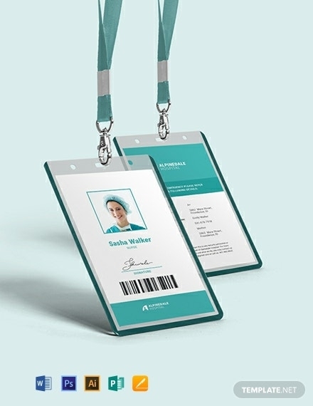 21+ Medical Id Card Templates - Free Downloads | Template throughout Hospital Id Card Template