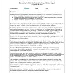 21+ Printable Project Status Report Templates  Google Docs, Apple Pages Inside Project Implementation Report Template