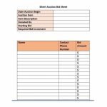 21+ Silent Auction Bid Sheets Free Download | Templates Study With Regard To Auction Bid Cards Template