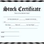 21+ Stock Certificate Templates – Word, Psd, Ai, Publisher | Free In Blank Share Certificate Template Free