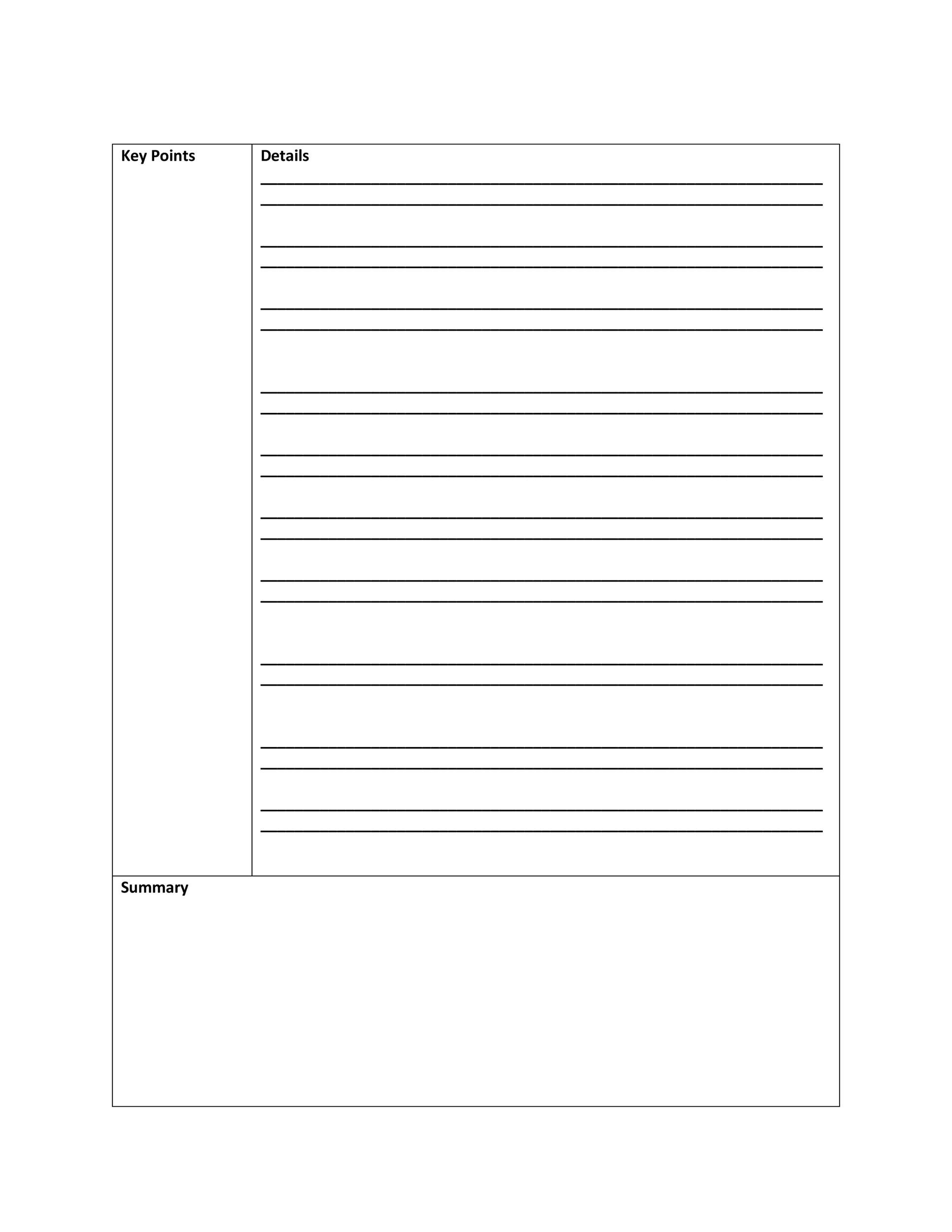 22 Cornell Note Taking Template Word - Free Popular Templates Design Within Note Taking Template Word
