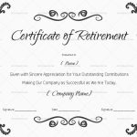 22+ Retirement Certificate Templates – In Word And Pdf | Doc Foramts Regarding Retirement Certificate Template