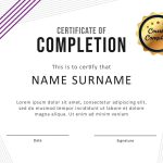 23 Free Certificate Of Completion Templates [Word, Powerpoint] for Certificate Of Completion Template Free Printable