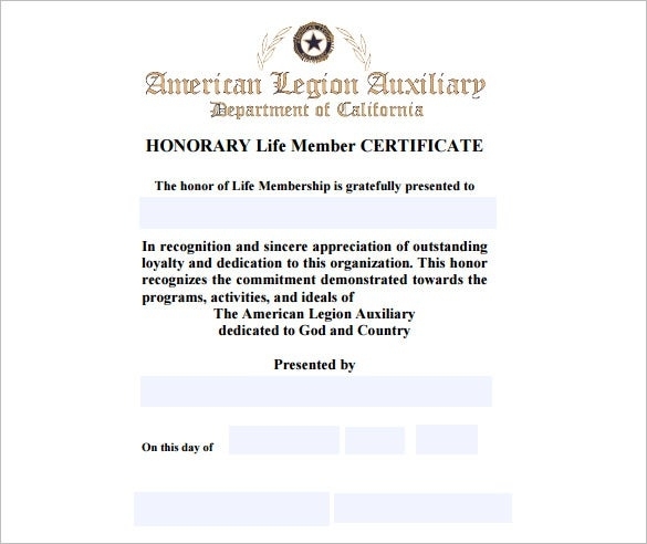 23+ Membership Certificate Templates – Word, Psd, In Design, Ai With Life Membership Certificate Templates