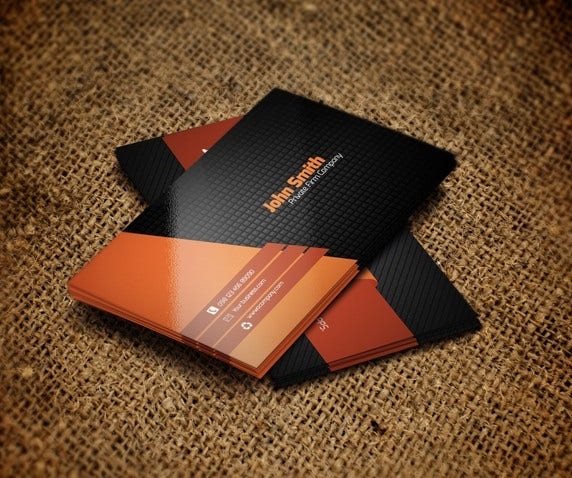 23+ Orange Business Card Templates  Pages, Ai, Psd | Free & Premium In Pages Business Card Template