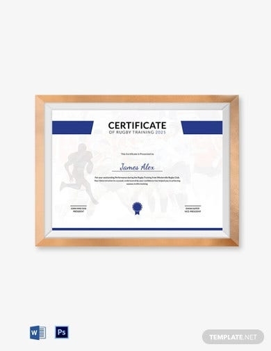 23+ Training Certificate Templates In Google Docs | Word | Free Throughout Rugby League Certificate Templates