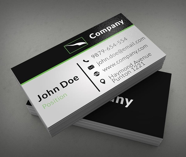 25 Free Business Cards Psd Templates – Print Ready Design – Idevie Inside Calling Card Free Template