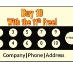 25 Free Punch Card Design Templates – Templates Bash Inside Free Printable Punch Card Template