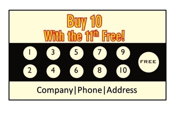25 Free Punch Card Design Templates – Templates Bash Inside Free Printable Punch Card Template
