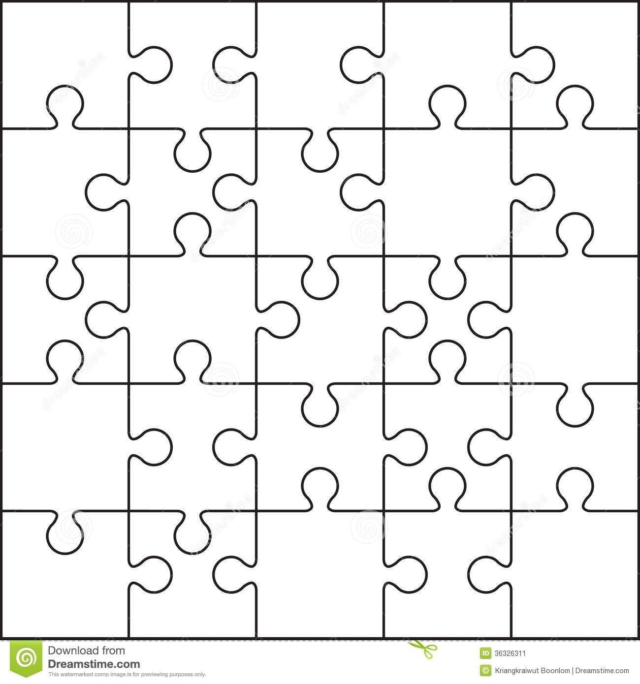 25 Jigsaw Puzzle Blank Template Stock Illustration – Illustration Of Pertaining To Blank Jigsaw Piece Template