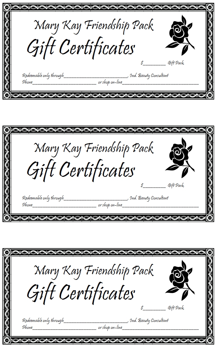 25 Mary Kay Gift Certificates Template - Free Popular Templates Design With Regard To Mary Kay Gift Certificate Template