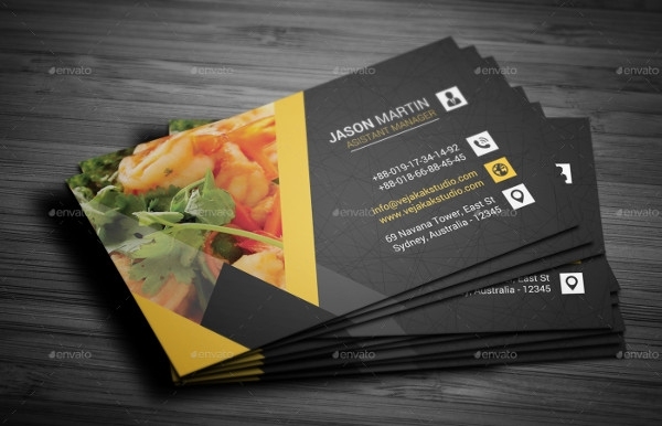 25+ Restaurant Business Card Templates – Free & Premium Download Regarding Restaurant Business Cards Templates Free