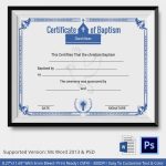 27+ Sample Baptism Certificate Templates – Free Sample, Example, Format With Christian Certificate Template