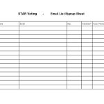 30 Best Email Sign Up Sheet Templates (Word/Excel) Intended For Free Sign Up Sheet Template Word