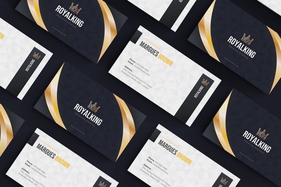 30+ Best Modern Business Card Templates 2021 (Word + Psd) | Design Shack For Modern Business Card Design Templates