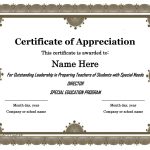 30 Free Certificate Of Appreciation Templates And Letters Throughout Recognition Of Service Certificate Template