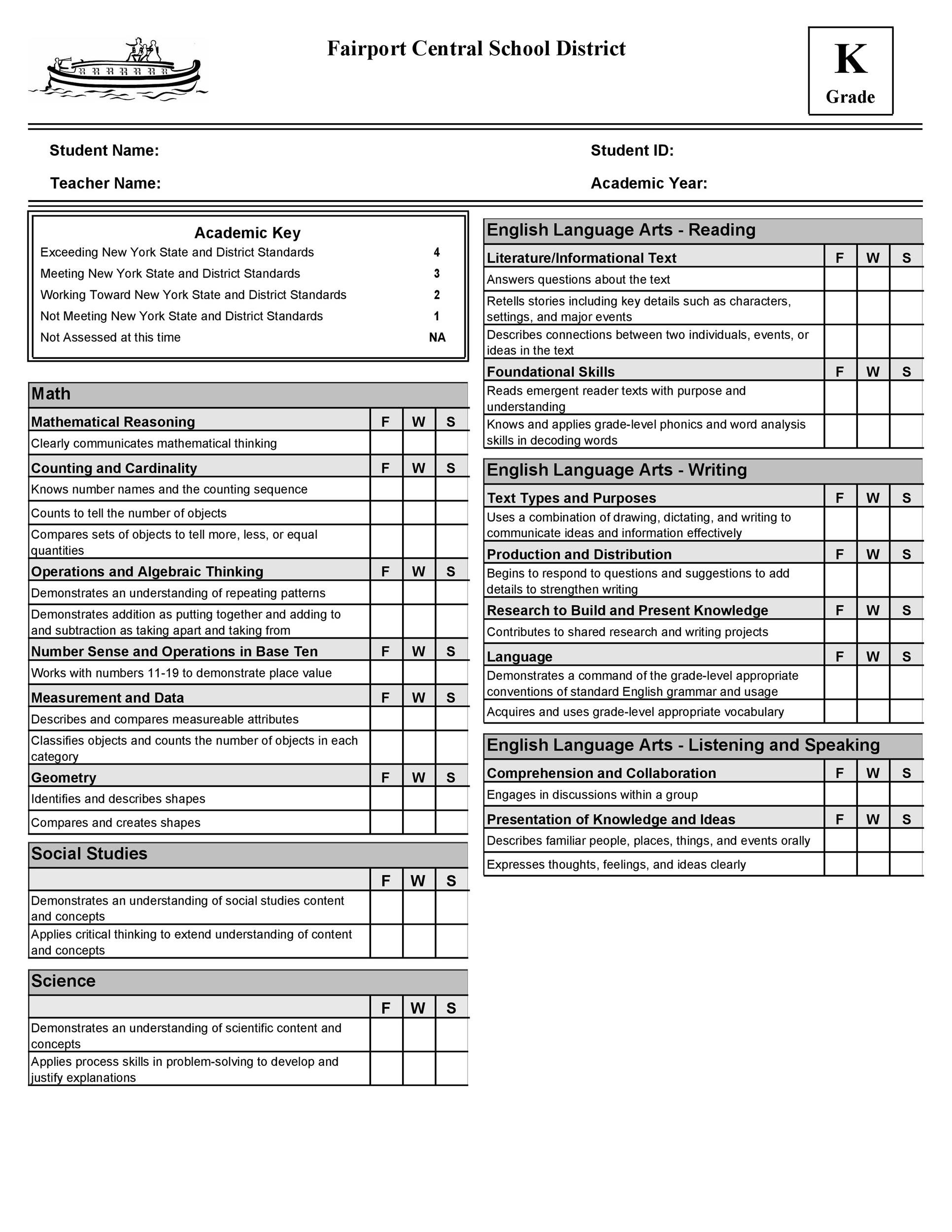 30+ Real &amp; Fake Report Card Templates [Homeschool, High School] throughout Fake College Report Card Template