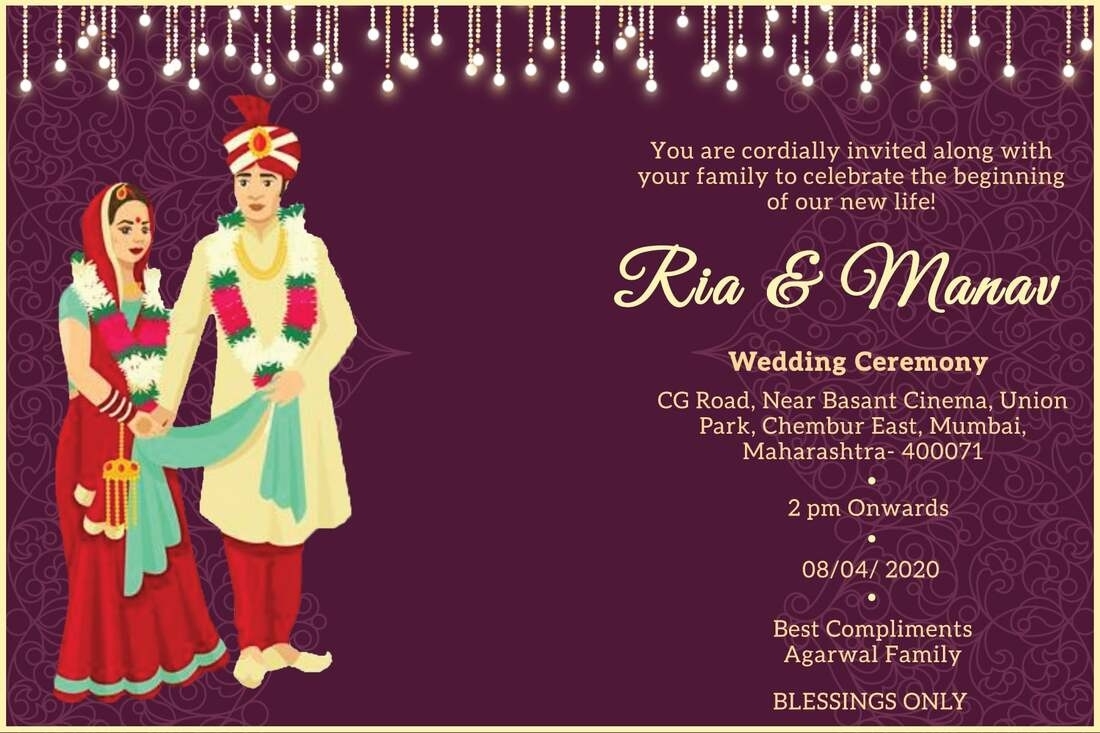 30+ Royal Indian Wedding Invitation Cards (Free Customization) Pertaining To Free E Wedding Invitation Card Templates