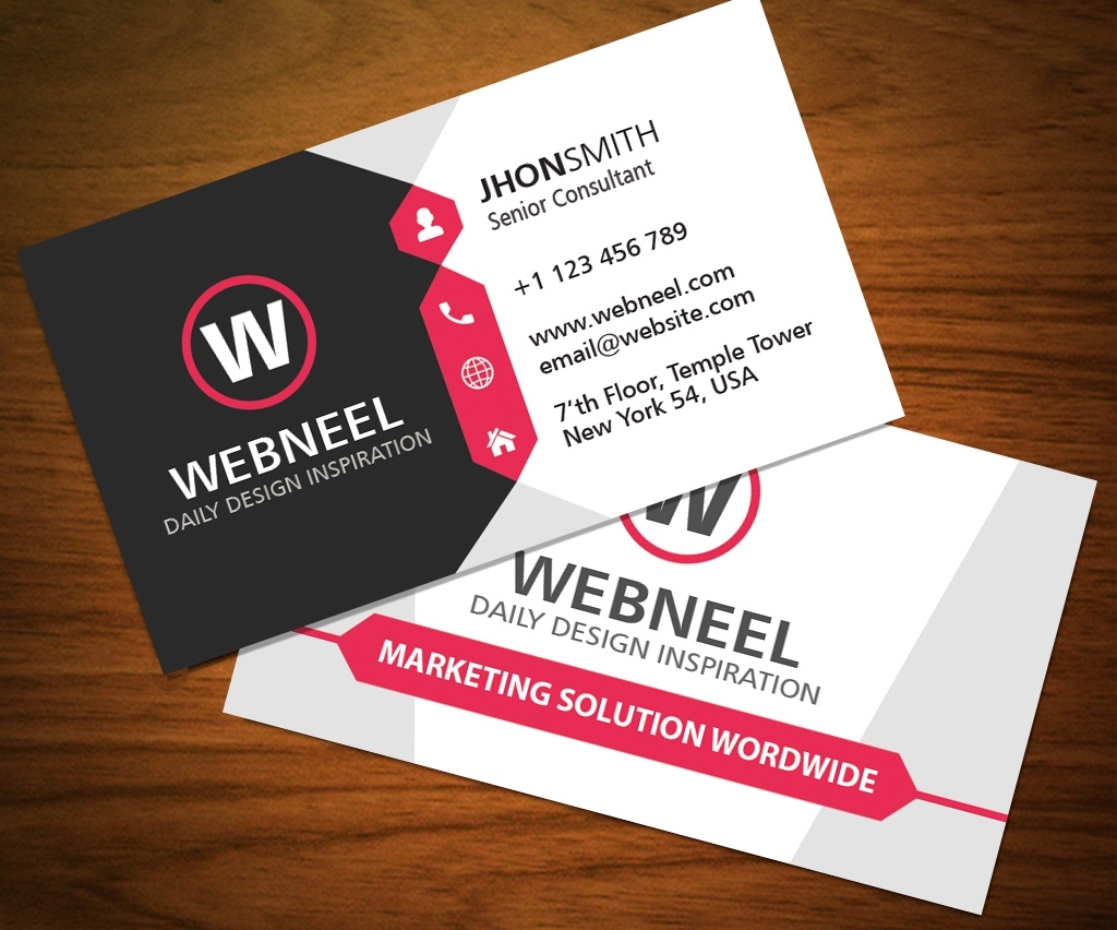 32 Modern Business Card Template Free Download – Freedownload Printing With Visiting Card Templates Download