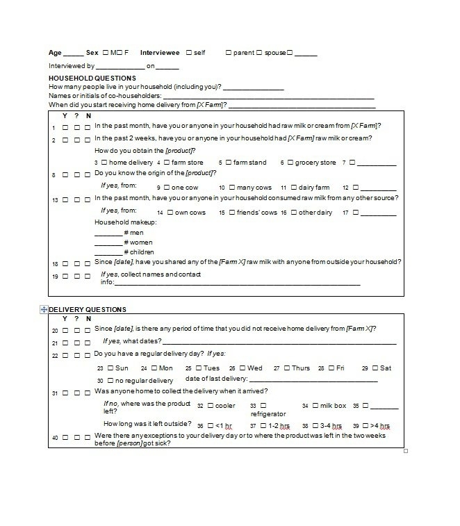 33 Free Questionnaire Templates (Word) - Free Template Downloads In Questionnaire Design Template Word