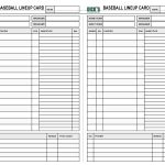 33 Printable Baseball Lineup Templates [Free Download] ᐅ Templatelab With Regard To Queue Cards Template