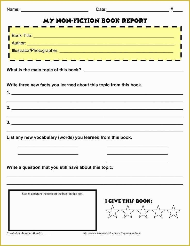 35 2Nd Grade Book Report Template Free | Heritagechristiancollege regarding Second Grade Book Report Template