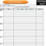 35 Free Printable Expense Report Templates – Blue Layouts In Expense Report Template Excel 2010