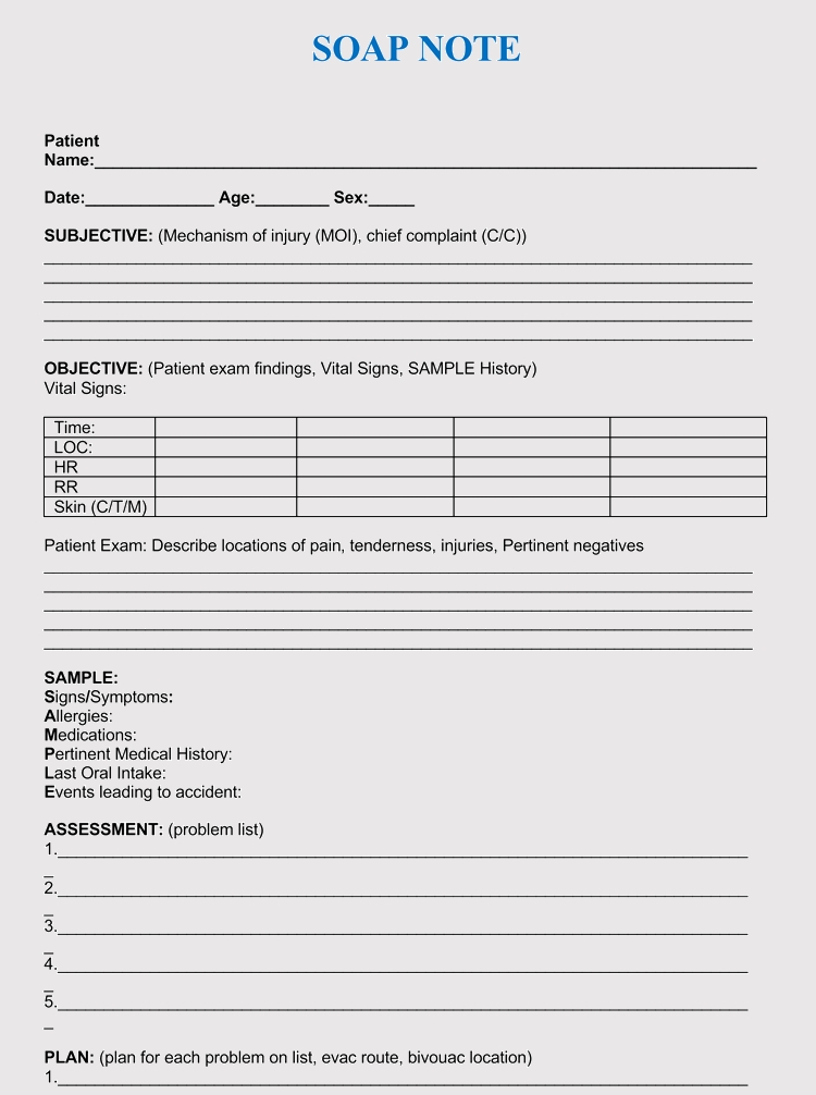 35+ Soap Note Examples (Blank Formats & Writing Tips) With Regard To Soap Report Template