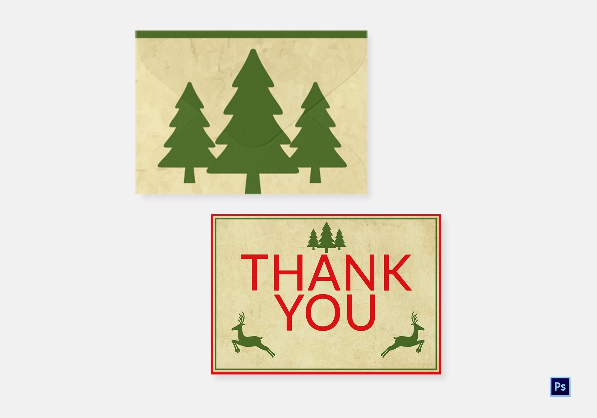 38+ Christmas Card Thank You Template Pictures Throughout Christmas Thank You Card Templates Free