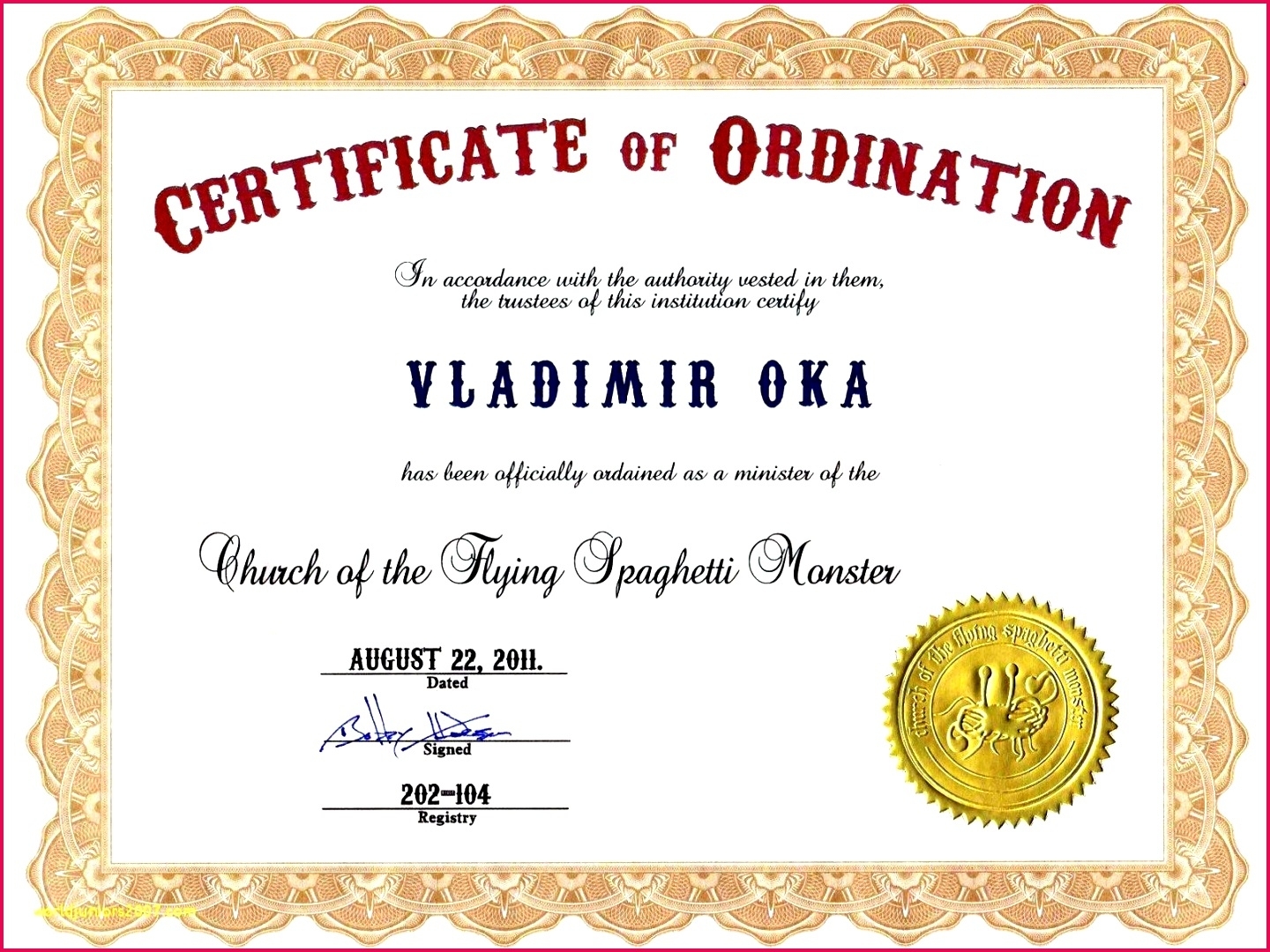 4 Church Ordination Certificates Templates 69541 | Fabtemplatez with Certificate Of License Template