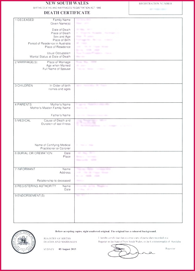 4 Death Certificate Template For Microsoft Word 06535 | Fabtemplatez For Baby Death Certificate Template