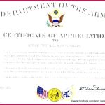 4 Military Certificate Of Appreciation Template 63725 | Fabtemplatez with Army Certificate Of Appreciation Template
