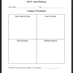 4 Square Worksheet in Blank Four Square Writing Template
