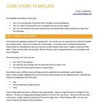 4+ User Story Templates | Template Business Psd, Excel, Word, Pdf within User Story Word Template