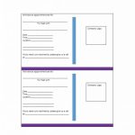 40+ Appointment Cards Templates &amp; Appointment Reminders with regard to Appointment Card Template Word