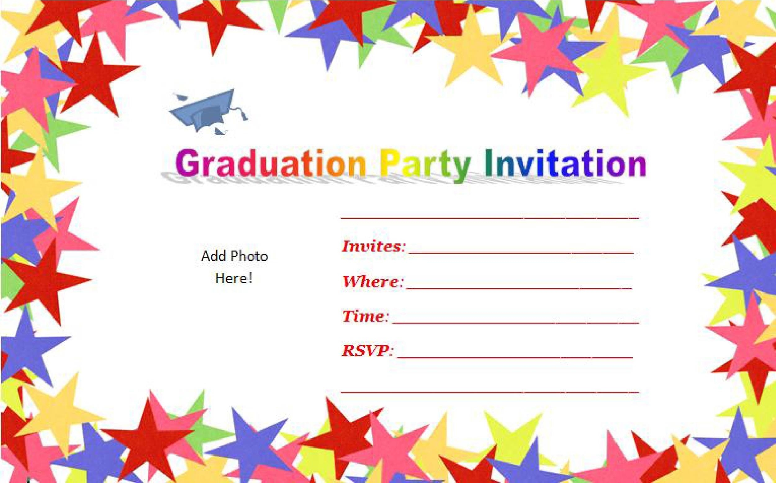 40+ Free Graduation Invitation Templates ᐅ Templatelab for Graduation Party Invitation Templates Free Word
