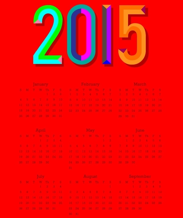 40+ Free, Premium Calendar Template & Designs 2015 | Free & Premium In Powerpoint Calendar Template 2015